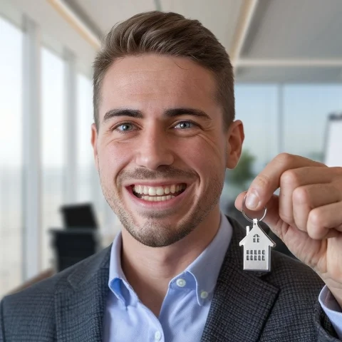 Nick stolz nach dem Kauf seiner ersten Immobilie mit dem Full-Service von der Investment Group Germany